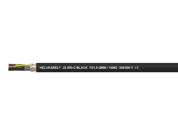 Cable HELUKABEL JZ-500-C-BLACK negro 5 G 2,5 mm²