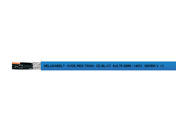 Cable HELUKABEL OZ-BL-CY azul 2 x 0,75 mm²