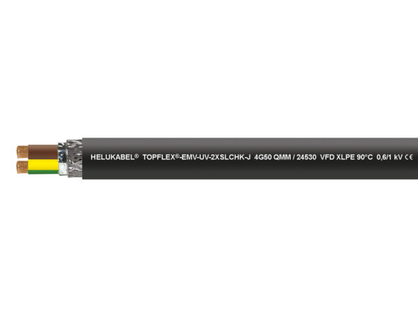 Cable HELUKABEL TOPFLEX®-EMV-UV-2XSLCHK-J negro 4 G 10 mm²
