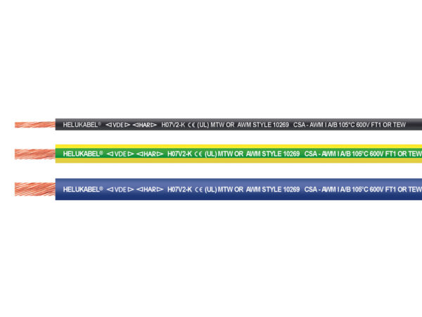 Cable HELUKABEL FIVENORM H07V2-K azul oscuro 1 x 1,5 mm²