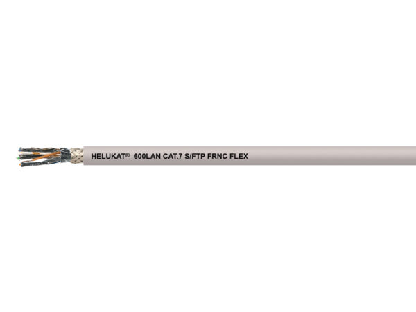 Cable HELUKABEL HELUKAT® 600 CAT,7 S/FTP FRNC FLEX gris 4 x 2 x AWG 26 /7