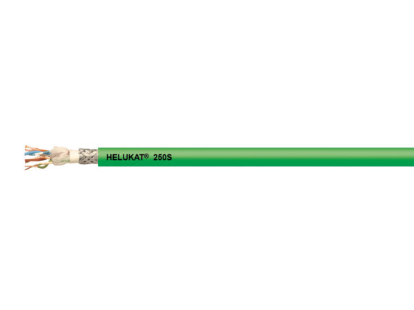 Cable HELUKABEL HELUKAT® 250S CAT.6 CMX SF/UTP PUR CHAIN verde 4 x 2 x AWG 26 /19