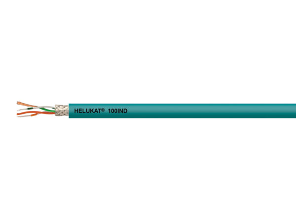 Cable HELUKABEL HELUKAT® 100IND CAT.5 SF/UTP PUR STATIC azul 2 x 2 x AWG 24 /1