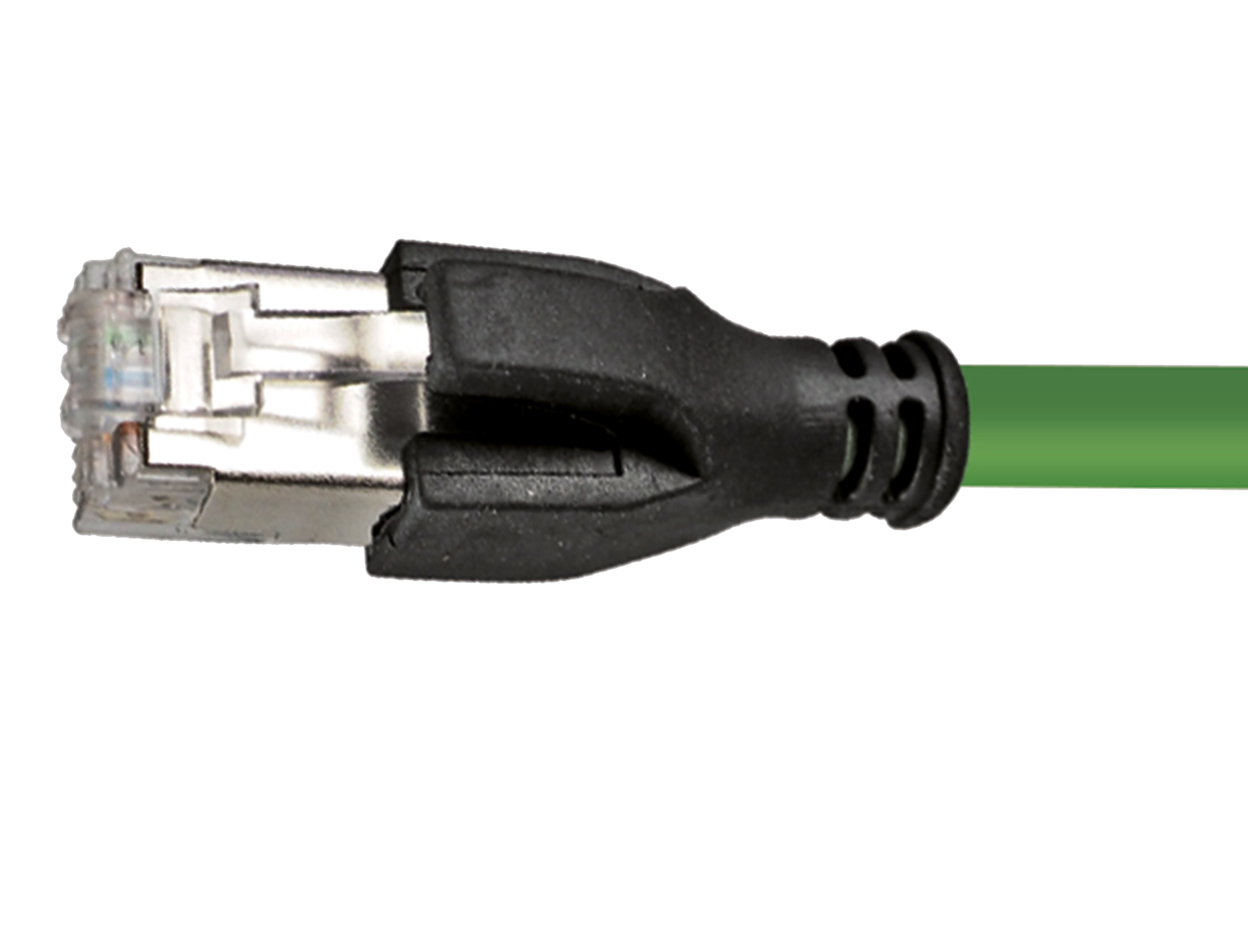 Cable HELUKABEL HELUKAT® CONNECTING SYSTEMS® INDUSTRY PROFInet C PUR RJ45 IP20 180° verde 5m