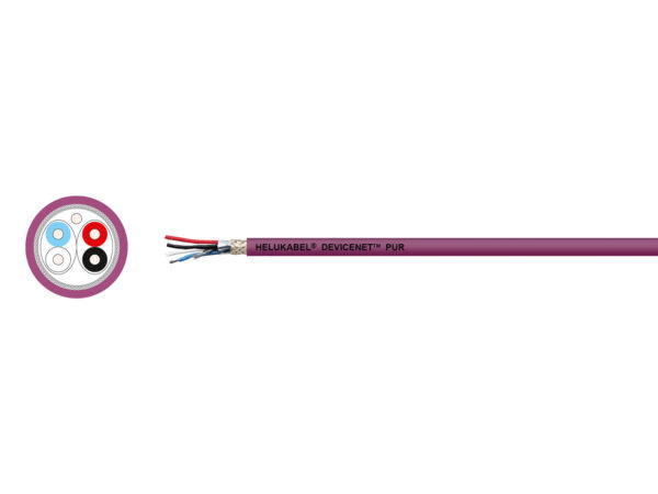 Cable HELUKABEL DeviceNet™ THIN PUR CHAIN violeta 1 x 2 x AWG 24 + 1 x 2 x AWG 22